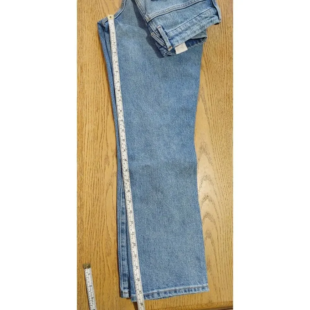 Good American Good Boy Destroyed High Waist Jeans Indigo085 Womens Size 2 NWT - Picture 10 of 10